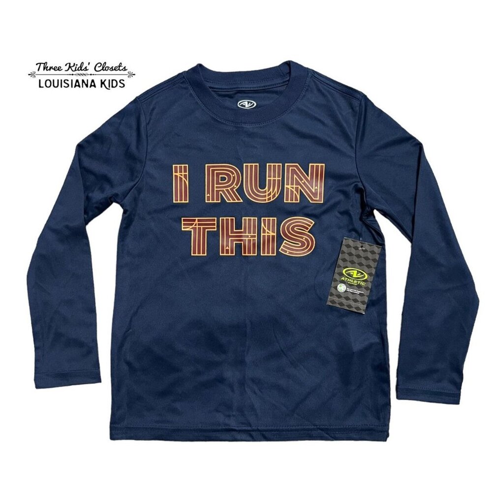 NEW Athletic Works XS (4-5) I Run This Shirt
